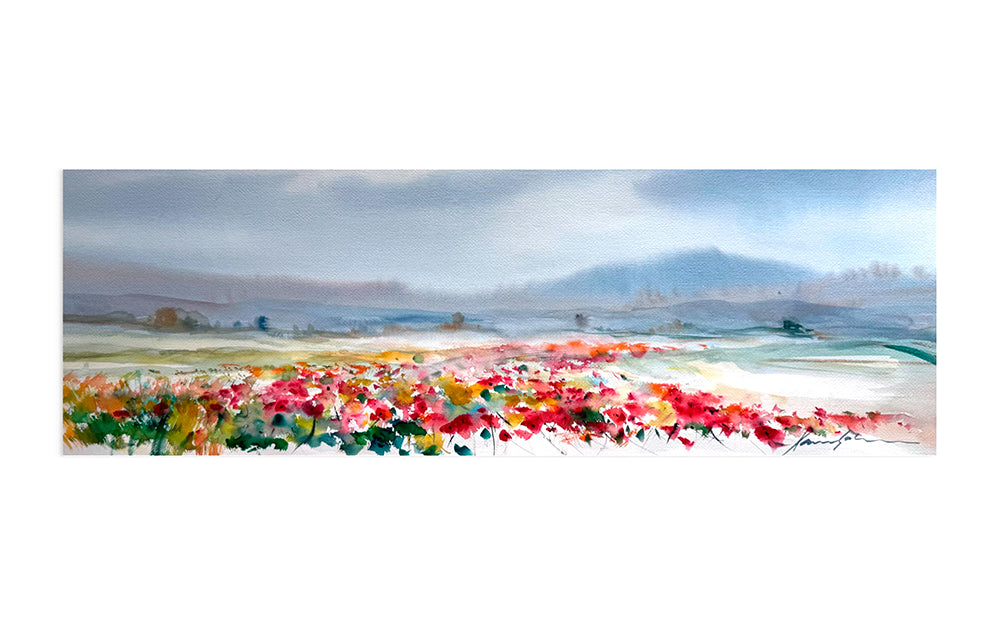 Xavier Galiza · Paisaje de amapolas 2