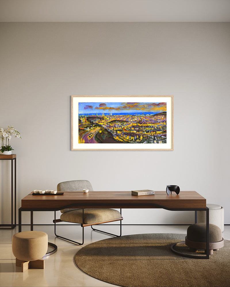 Josep Moscardó - Barcelona desde Tibidabo