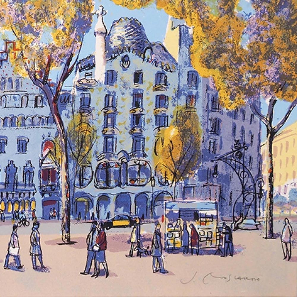 Josep Moscardó - Domingo en el Paseo de Gracia