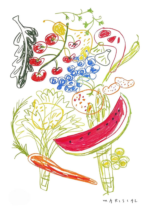 Javier Mariscal · Frutas y verduras