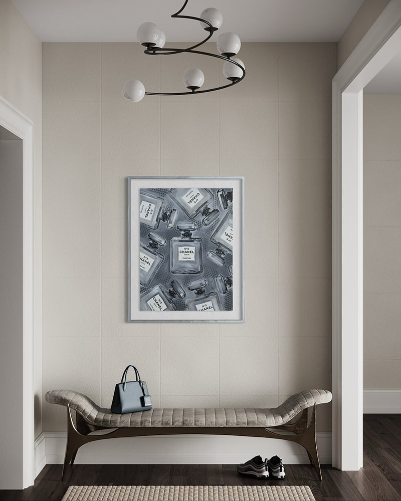 Silvio Alino - 9/Chanel No. 5 (Plateado - Gris)