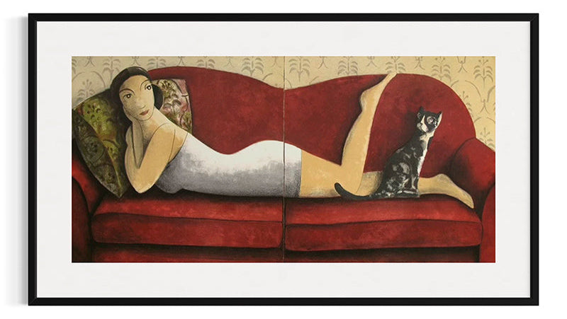 Didier Lourenço - Cat and woman
