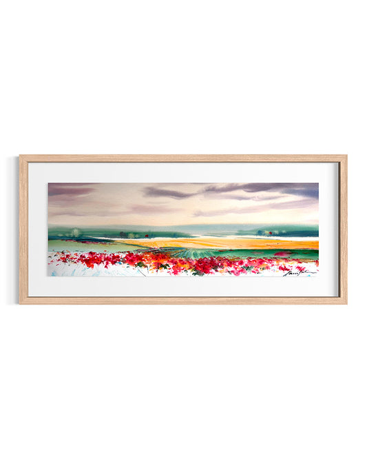 Xavier Galiza · Paisaje de amapolas