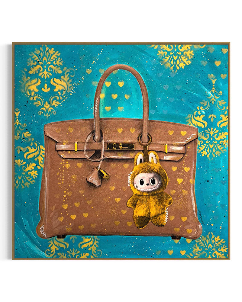 Silvio Alino - BIRKIN LABUBU (Turquoise /Yellow)