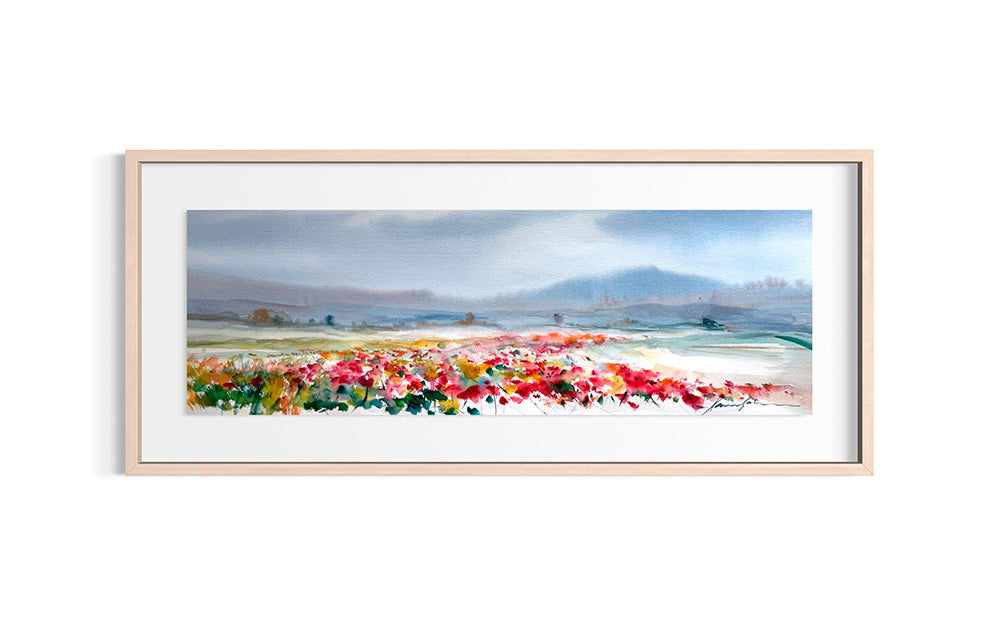 Xavier Galiza · Paisaje de amapolas 2