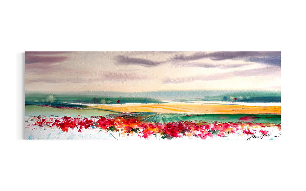 Xavier Galiza · Paisaje de amapolas