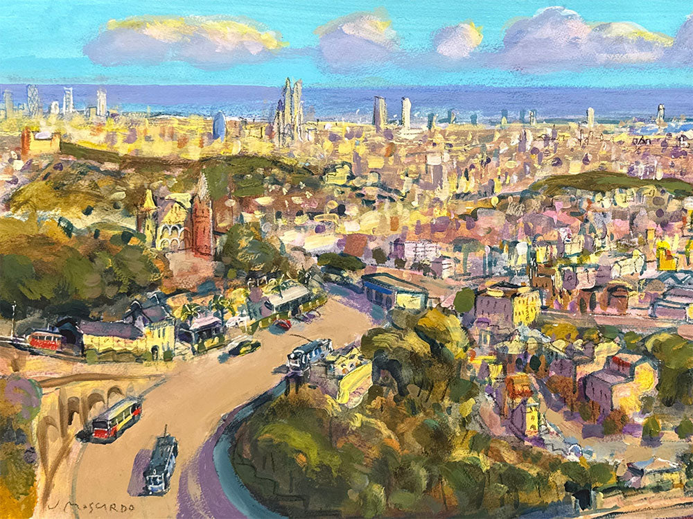 Josep Moscardó - Tarde de nubes ( Barcelona Panorama)