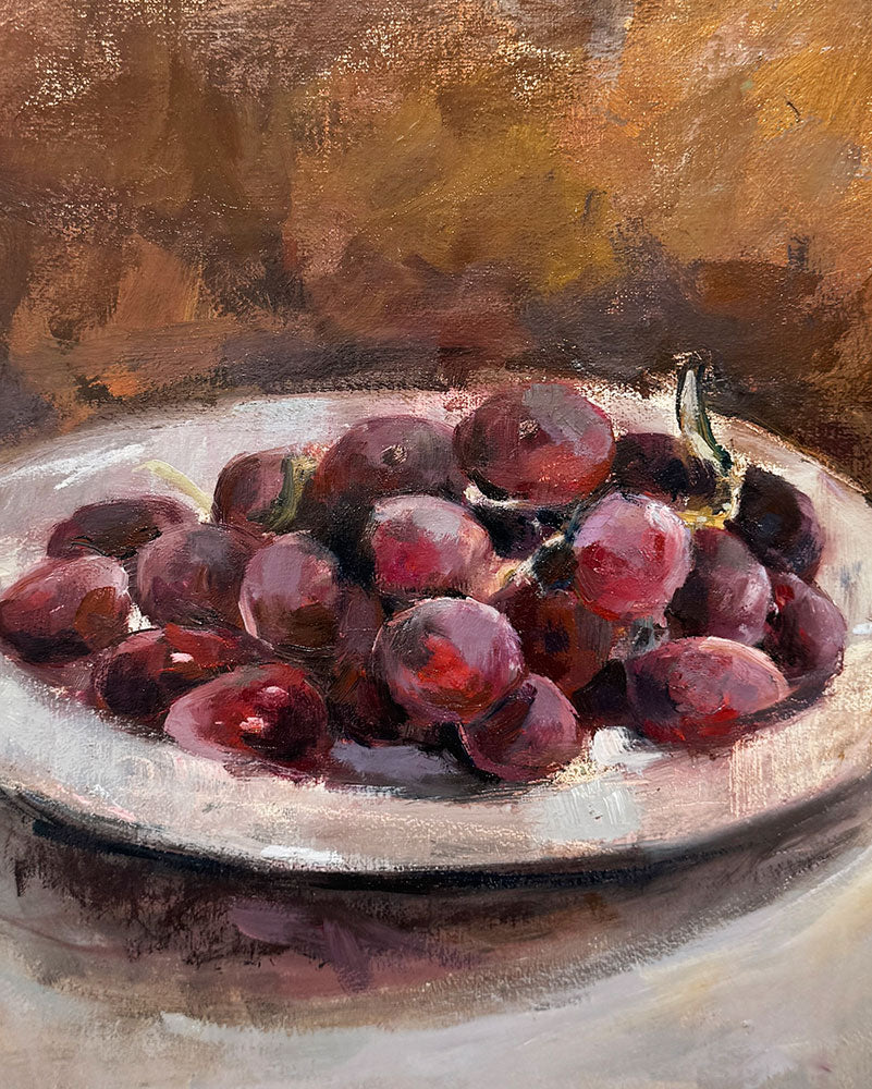 Anna Dauder - Plato con uvas