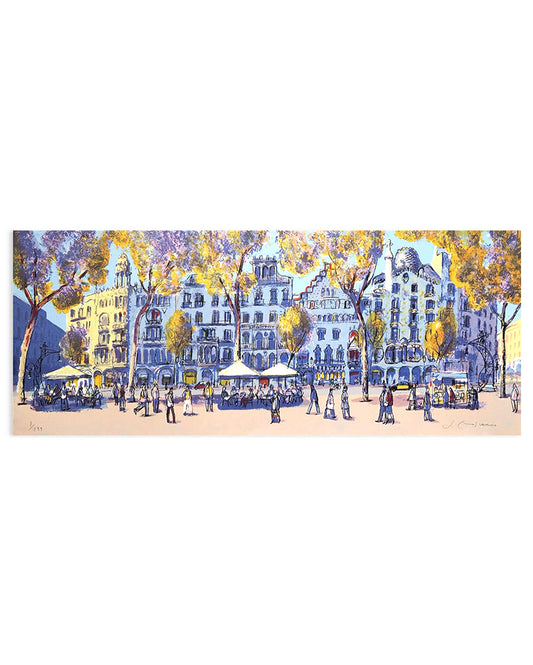 Josep Moscardó - Domingo en el Paseo de Gracia