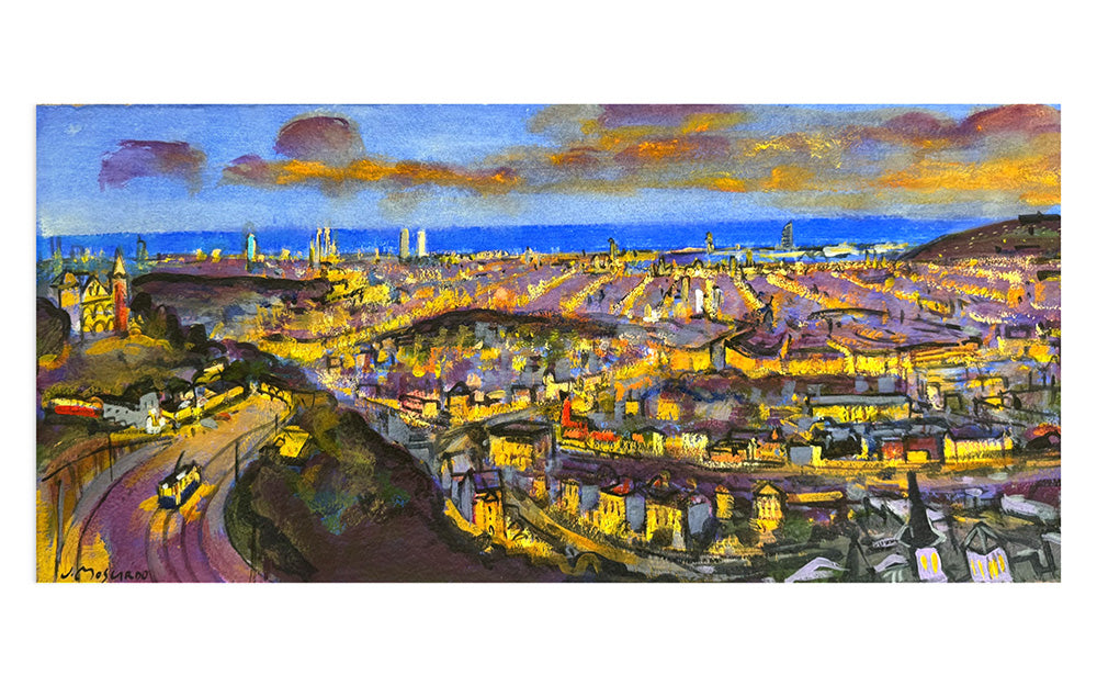 Josep Moscardó - Barcelona desde Tibidabo