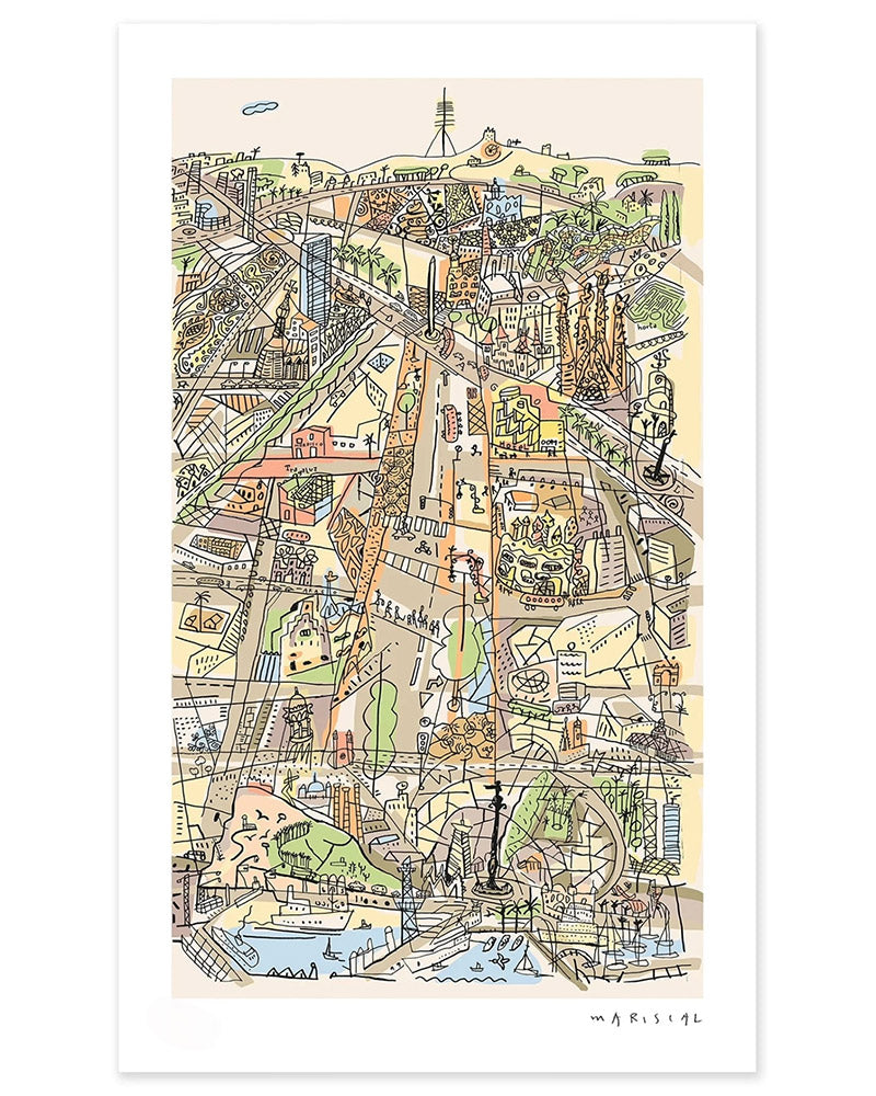 Javier Mariscal · Vista cubista a Barcelona