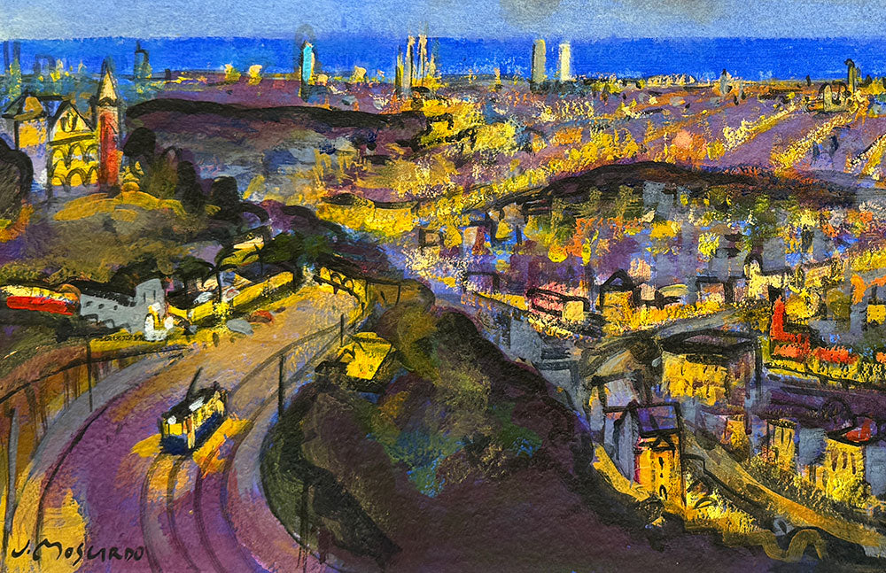 Josep Moscardó - Barcelona desde Tibidabo