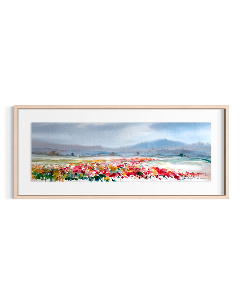 Xavier Galiza · Paisaje de amapolas 2