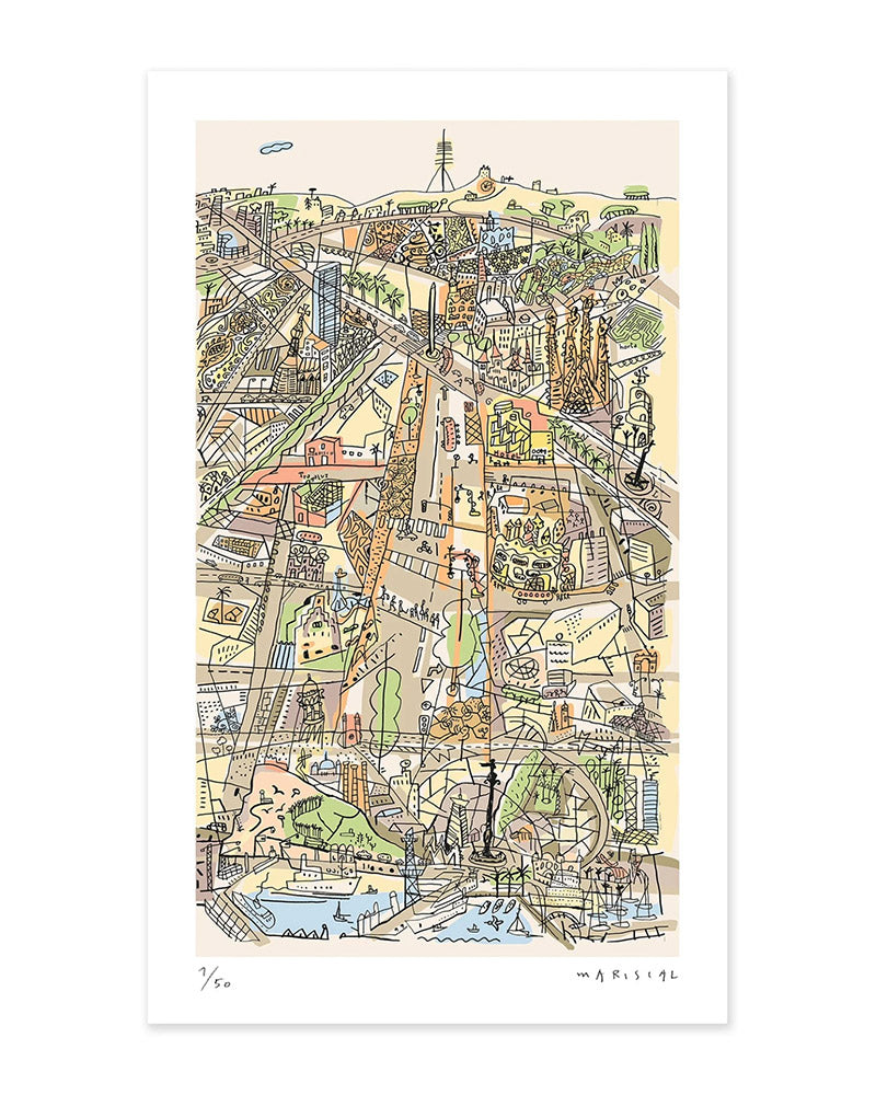 Javier Mariscal · Vista cubista a Barcelona