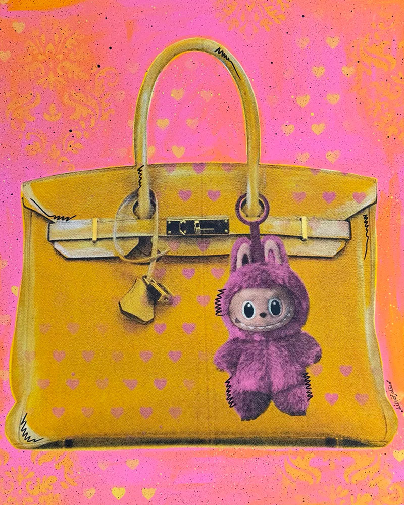Silvio Alino - Birkin Labubu ( Pink/Yellow)