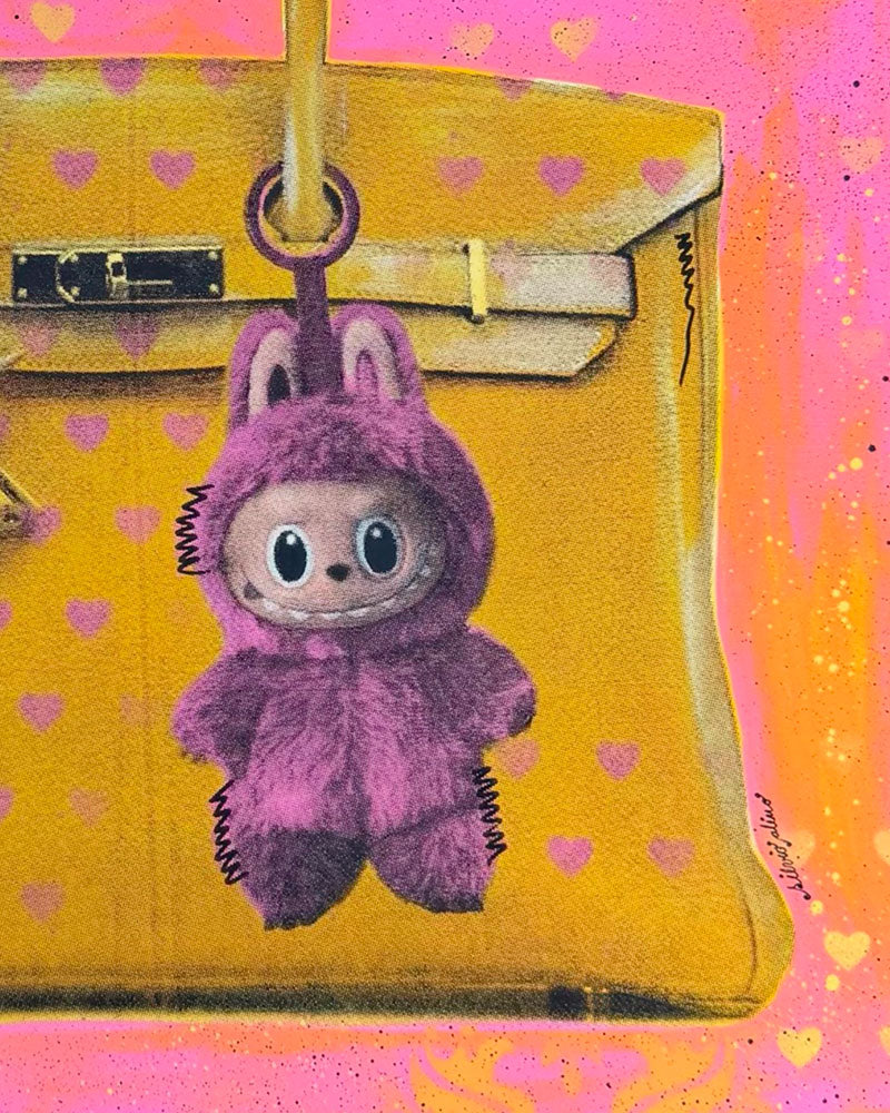Silvio Alino - Birkin Labubu ( Pink/Yellow)